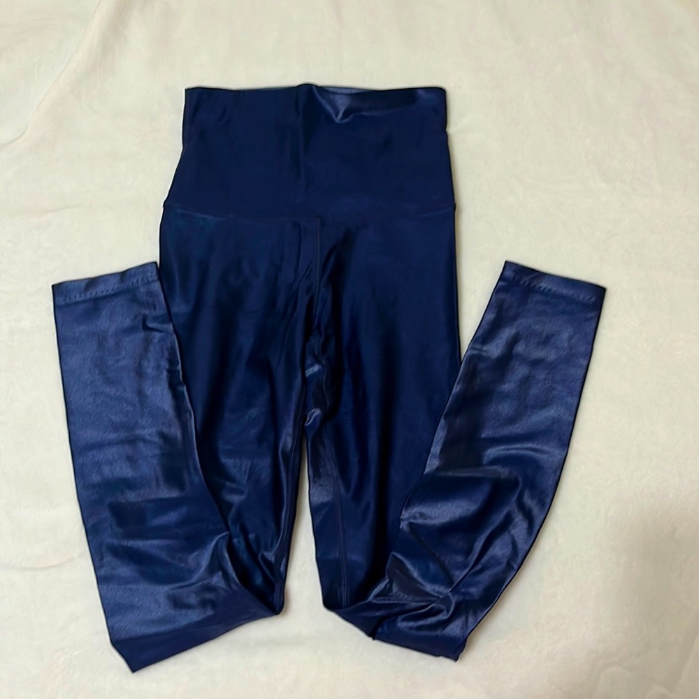 DYI shiny blue leggings